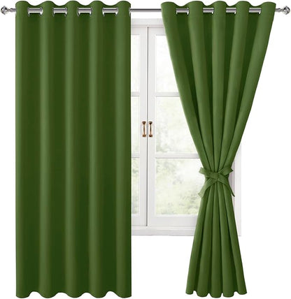 Hiasan Room Darkening Curtains for Bedroom, 60 x 72 Inches - Image 7