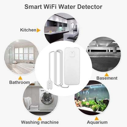 3PCS WiFi Water Leak Detector Kit, 80dB Water Sensor Alarm, Sump Pump Leakage - Image 4