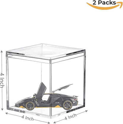Acrylic Box Clear Display Case Plastic Square Cube Storage Contanier - Image 2