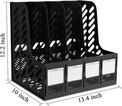 SAYEEC Magazine File Holder, Plastic Desktop File Folder Organizer - Image 2