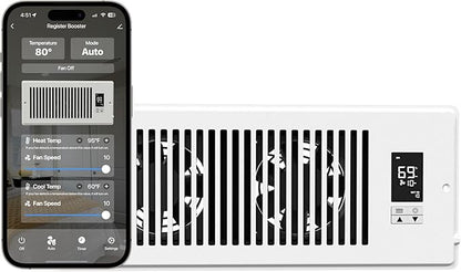 Quietcool Register Booster Fan for 4" x 12" Registers by QuietCool