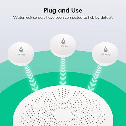 Winees WiFi Water Detector, 3 Pack Water Sensors - Image 5