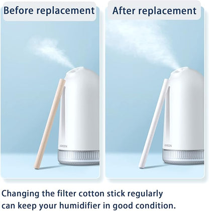 Humidifier Filters Sticks 3.66'' Replacements Cotton Stick Small Humidifier - Image 3