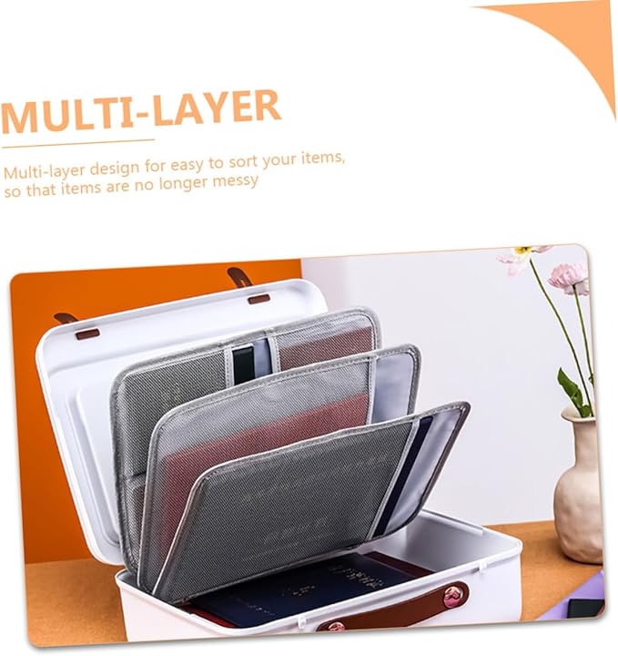 Portable Document Organizer Bag Capacity Storage Case - Image 4
