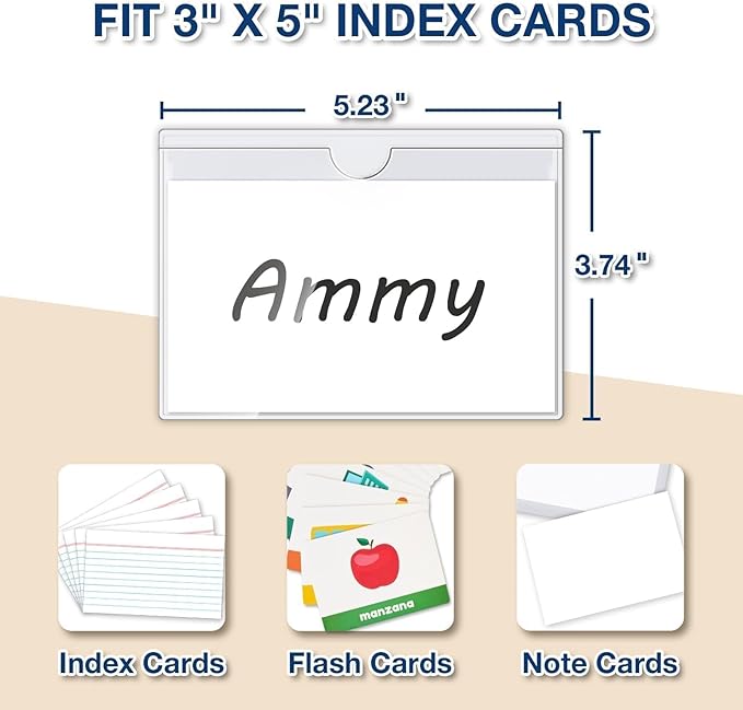 H4D 48 Pack Labels for Storage Bins, Tote Label Pockets for Organizing Storage - Image 3
