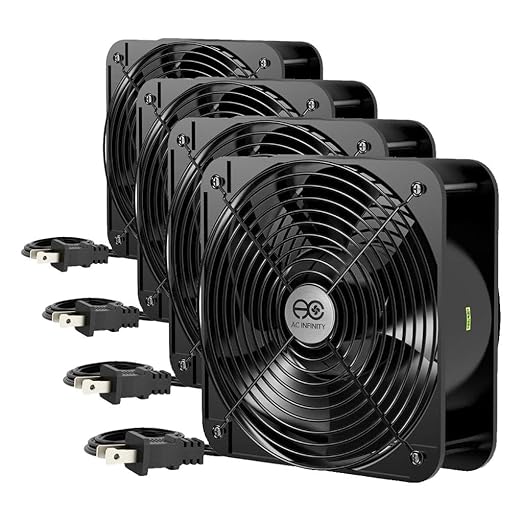 AC Infinity AXIAL 2060, Muffin Fan, 120V AC 200mm x 200mm x 60mm High Speed by ACInfinity