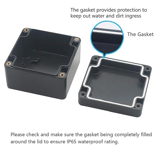 Junction Box, Zulkit Project Box IP65 Waterproof Outdoor Box ABS Plastic - Image 4