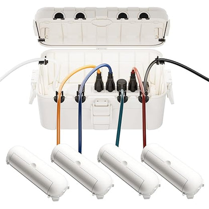 RESTMO 5-Piece Outdoor Waterproof Electrical Box Set – 12.5" x 8.5" x 5" Large by Restmo