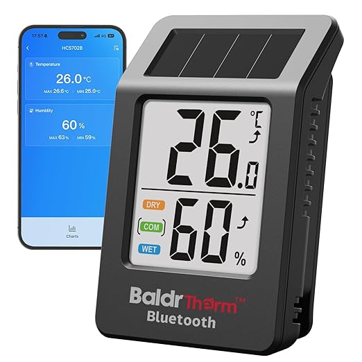 BaldrTherm Bluetooth Thermometer Wireless, Smart Thermometer by BaldrTherm