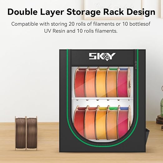 3D Printer Filament Storage Box, Storage Rack - Image 3
