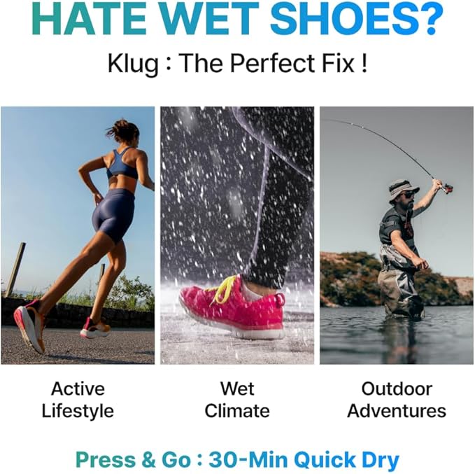 Klug Portable Dryer, 2-in-1 Clothes & Shoe Dryer, - Image 3