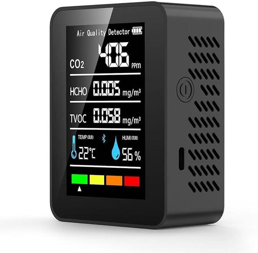 5 in 1 Air Quality Monitor CO2 Meter Carbon Dioxide Detector CO2 CO TVOC HCHO by Unknown