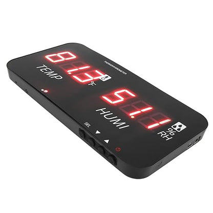 EVTSCAN 12 Inch Large Display Indoor Digital Hygrometer Thermometer, - Image 6