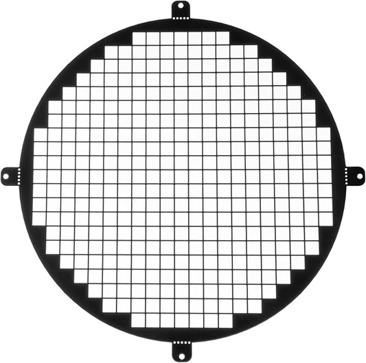 Repa Market 10" Inch Black Galvanized Steel Round Crawl Space Vent Grid by RepaMarket