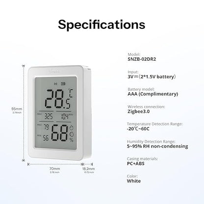 SONOFF AirGuard TH, Indoor Smart Zigbee Temperature and Humidity Sensor - Image 9