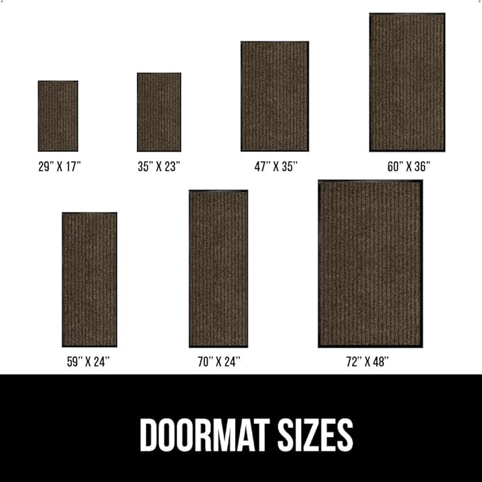 GORILLA GRIP Waterproof Traffic Guard Door Mat, 2 Pack Heavy Duty Entryway Mats - Image 6
