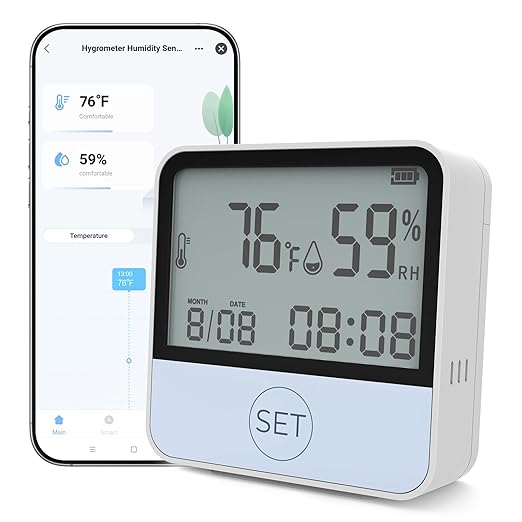 4 in 1 WiFi Thermometer Humidity Meter Baby Thermometer Hygrometer by Unknown