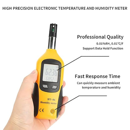 HT-86 Temperature Humidity Meter 2 in 1 Portable Digital Hygrometer Thermometer - Image 2