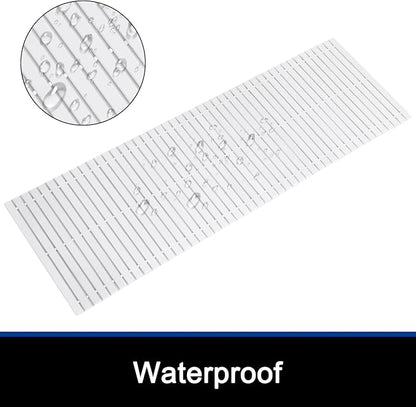 Bath Mat Bathroom Runner Long Large Rugs Floor Wood Shower Bathtub Waterproof - Image 2