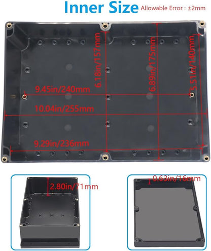 Project Box ABS Black Electrical Boxes IP67 Outdoor Waterproof Junction Box - Image 5