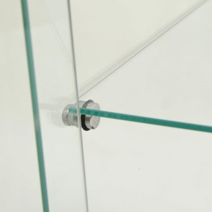 Yoluckea 4 Shelves Glass Display Cabinet - Image 9