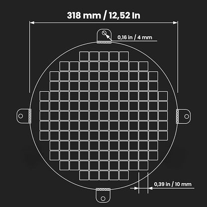 Repa Market 12" Inch Black Galvanized Steel Round Crawl Space Vent Grid - Image 2