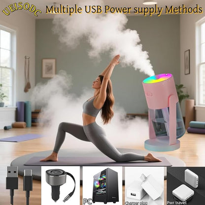 UEISODC Bedroom Humidifier, USB Mini Portable Humidifier - Image 9