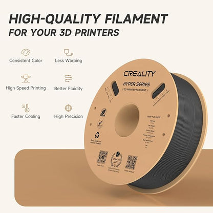 Official CREALITY Hyper PLA Filament 1.75mm, High Speed PLA 30-600mm/s Rapid 3D - Image 2