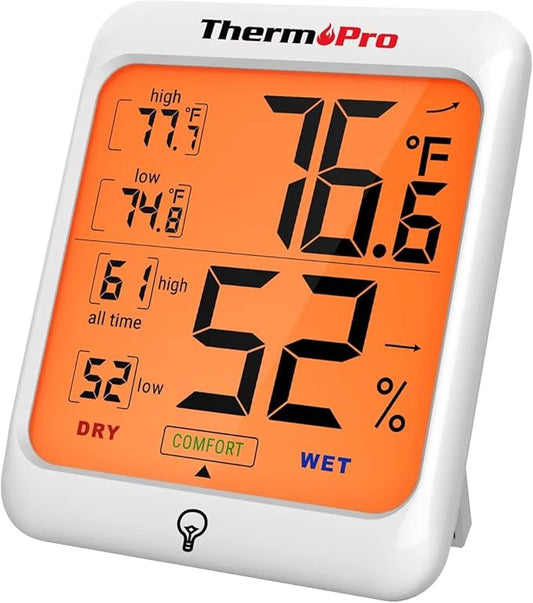 ThermoPro TP53 Digital Hygrometer Indoor Thermometer by ThermoPro