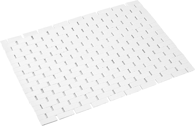 Bamboo Bath Mat Bathroom Rugs Floor Wood Shower Bathtub Waterproof Non Slip by Fovlaurs