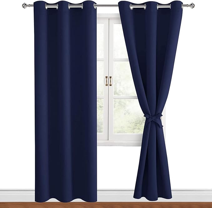 Hiasan Blackout Curtains for Bedroom, 42 x 84 Inches Long by Hiasan