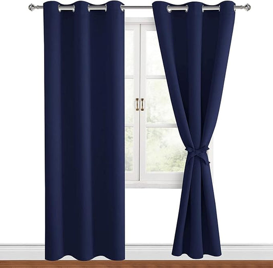 Hiasan Blackout Curtains for Bedroom, 42 x 84 Inches Long by Hiasan