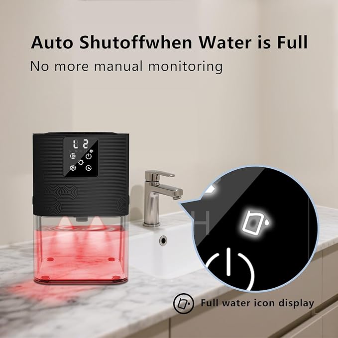 Dehumidifiers for Home, with 105 OZ Water Tank, Quiet Dehumidifier for Bedroom - Image 7