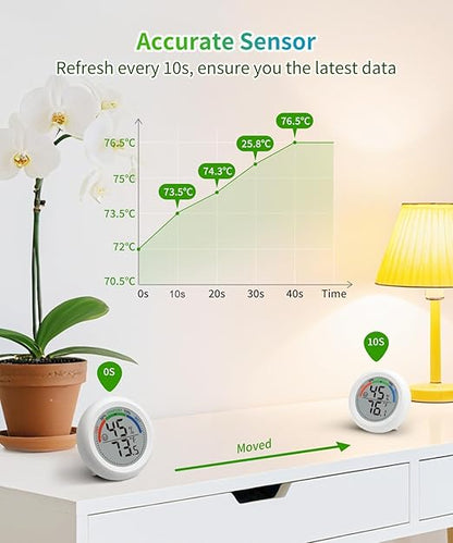 Digital Room Thermometer Hygrometer Indoor-Humidity Meter Monitor - Image 3