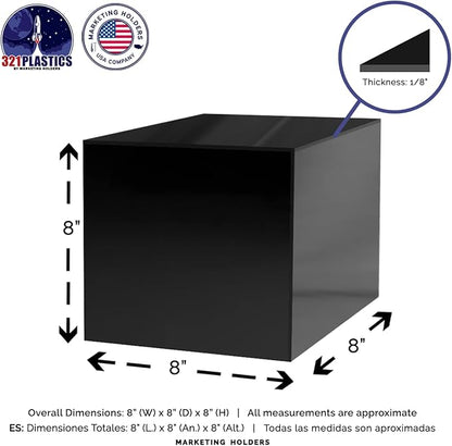 8 Inch Acrylic Display Riser Box - Image 6