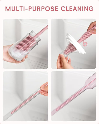 Silicone Cleaning Brush Kit, Water Bottle and Straw Cleaner Brush Set - Image 5