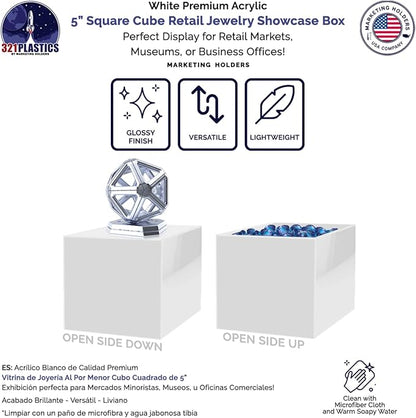 2 Pack 5" Acrylic Display Riser Box - Image 4