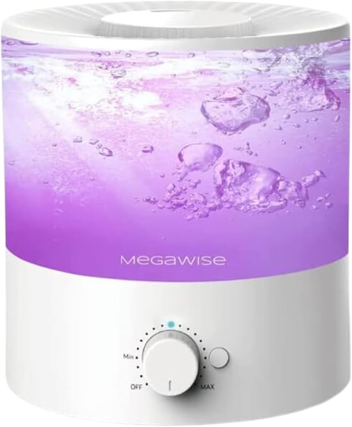 MEGAWISE Cool Mist Humidifiers for Bedroom, Office and Plants, 0.5 Gal by MEGAWISE