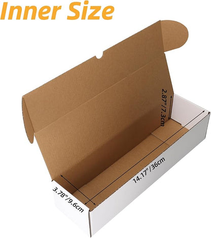 Bulk 600 Capacity Trading Cards Storage Box, in Total 25 Pack Brown White - Image 2