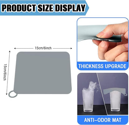 Yinkin 6 Pcs Drain Covers to Keep Bugs Out Silicone Shower Floor Tub Stoppers - Image 2