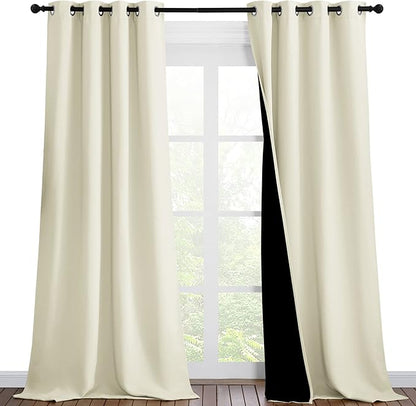 NICETOWN Thermal Insulated 100% Blackout Curtains, Noise Reducing Performance by NICETOWN