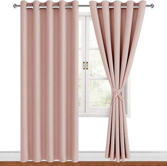 Hiasan Blackout Curtains for Bedroom, 60 x 84 Inches Long by Hiasan