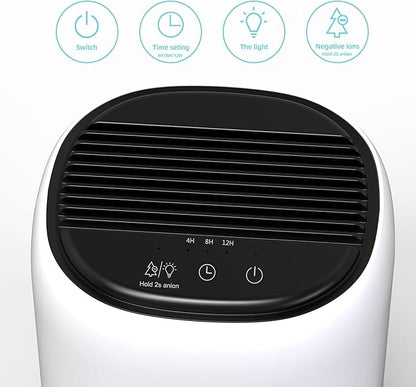 Small Dehumidifiers for Bedroom w/Air Purifying Function, 1000 ml/35 oz for - Image 5