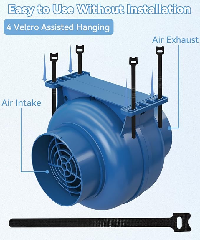 Artibear 3.5 Inch 168 CFM Inline Duct Ventilation Fan - Image 3