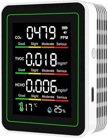 Professional Indoor Air Quality Monitor, 5 in 1 Portable Smartair Quality Tester by Unknown