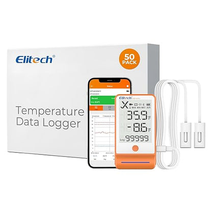 Elitech 50Pack Bluetooth Thermometer Data Logger Temperature by Elitech