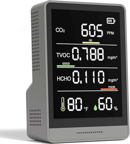 5-in-1 Professional Indoor Air Quality Monitor Indoor Portable CO2 Monitor | by PinoTec