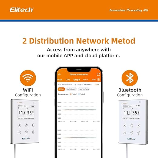 Elitech WiFi Digital Temperature Humidity Data Logger, 2.4GHz/5GHz WiFi Remote - Image 6