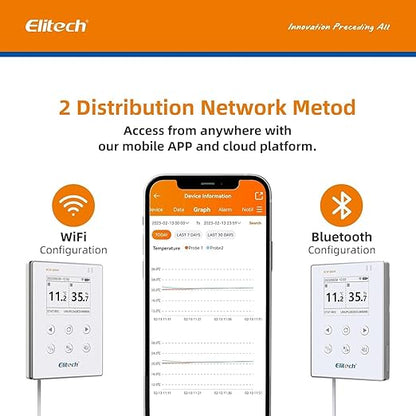 Elitech WiFi Digital Temperature Humidity Data Logger, 2.4GHz/5GHz WiFi Remote - Image 6