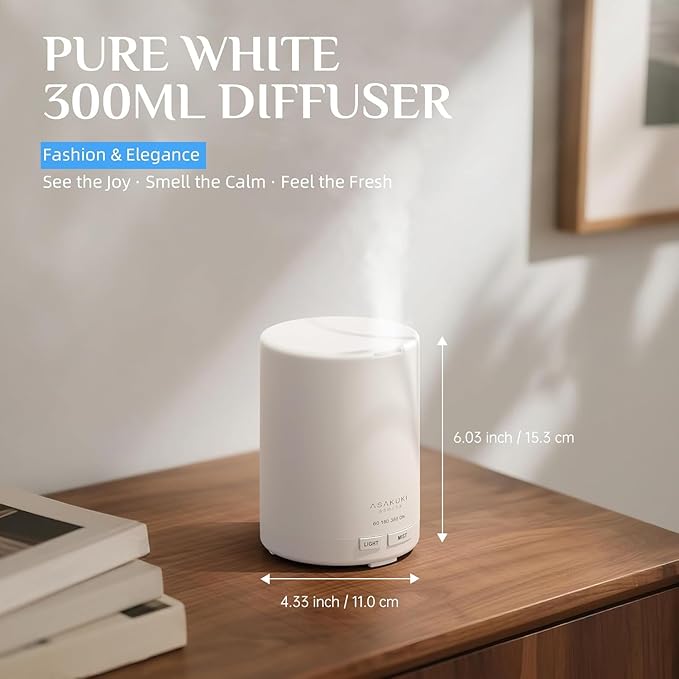 ASAKUKI Essential Oil Diffuser, 5-in-1 Quiet Humidifier, Home Fragrance Aroma - Image 2